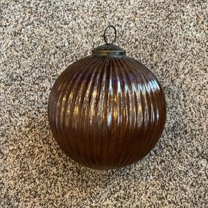 Elegant Brown Holiday Ornament 6 inches